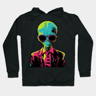 Funny UFO Alien Gifts Men Women Kids Funny Sunglasses Alien Hoodie